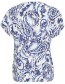 Top Bymmjoella V Blue Paisley detail