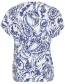Top Bymmjoella V Blue Paisley detail