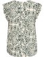 Top Bymmjoella V Frill  Ethnic Sea Spray detail