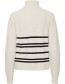 Trui Col Bymilo Stripe Birch Mix detail