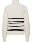 Trui Col Bymilo Stripe Birch Mix detail