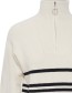 Trui Col Bymilo Stripe Birch Mix detail
