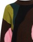 Trui Bymartine Pink Green detail