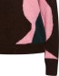 Trui Bymartine Pink Green detail
