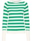 Trui Summer Morla Stripe Green White