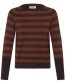 Trui Bymmorla Stripe Long Cuff Brown