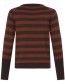 Trui Bymmorla Stripe Long Cuff Brown detail