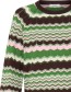 Trui Bymmorla Pointelle Zig Zag Artichoke Green detail