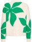 Trui Byomea Flower Leprechaun Green detail