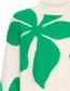 Trui Byomea Flower Leprechaun Green detail
