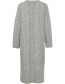 Vest Lang Bynello Mid Grey Melange detail
