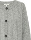 Vest Lang Bynello Mid Grey Melange detail