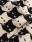 Shawl Rossberga Pepita Cats Oat White detail