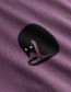 T‑shirt Visby Curious Cat Purple Berry detail