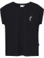 T‑shirt Visby Dandelion Emb  Black