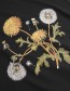 T&#8209;shirt Visby Dandelions Black detail