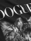 T&#8209;shirt Visby Dogue Cover Zwart detail