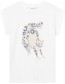 T‑shirt Visby Flower Cat White