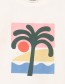 T&#8209;shirt Visby Beach Palm Whisper White detail