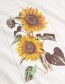 T‑shirt Visby Sunflowers Off White detail