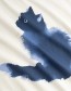 T‑shirt Visby Watercolor Cat Whisper White detail