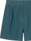 Linnen Short Vickleby Mediterenae Green detail