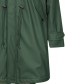 Regenjas Parka Friese Tidaholm Caramel Teddyvoering Green detail
