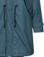Regenjas Parka Friese Tidaholm Blauwe Teddyvoering Navy detail