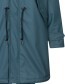 Regenjas Parka Friese Tidaholm Blauwe Teddyvoering Navy detail