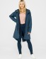 Regenjas Parka Friese Tidaholm Blauwe Teddyvoering Navy