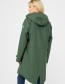 Regenjas Parka Friese Tidaholm Caramel Teddyvoering Green