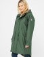 Regenjas Parka Friese Tidaholm Caramel Teddyvoering Green