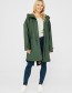 Regenjas Parka Friese Tidaholm Caramel Teddyvoering Green