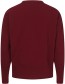 Trui Claudia Merino Wol Crew Bordeaux Red detail