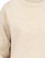 Trui Claudia Merino Wol Crew Desert Sand detail