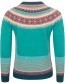 Cardigan Angora Alpine Emerald detail