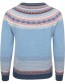 Trui Merino Alpine Iris detail