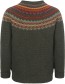 Trui Merino Stonyberk Maple Leaf detail