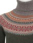 Trui Col Merino Alpine Bracken detail