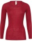 Longsleeve Ondermode Organic  Wol Zijde Mallow Red