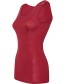 Top Ondermode Organic Wol Zijde Malve detail