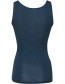 Top Ondermode Organic Wol Zijde Marine detail