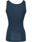 Top Ondermode Organic Wol Zijde Marine detail