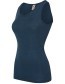 Top Ondermode Organic Wol Zijde Marine detail