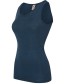 Top Ondermode Organic Wol Zijde Marine detail
