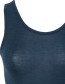 Top Ondermode Organic Wol Zijde Marine detail