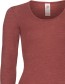 Longsleeve Ondermode Organic Wol Copper detail