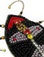 Handgemaakte Broche Kever Zwart detail