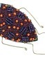 Handgemaakte Broche Kever Bordeaux detail