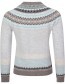 Cardigan Alpine Fair Isle Merino Lamswol Grace detail